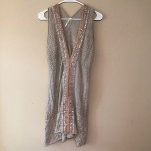 Free People / Sweater Knit Beaded Sequin dress